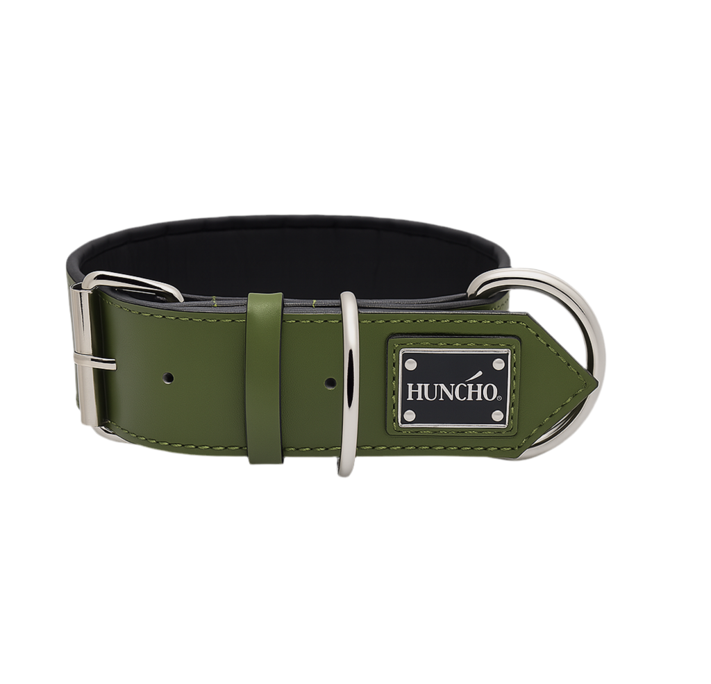 Khaki Leather Collar