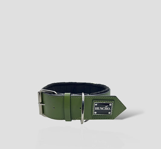 Khaki Leather Collar